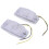 2pcs White Retro Front  Lamp Grill LED Light for  Truck Lorry Front Double Burner Style Indicator Light 6