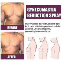 (5pcs) Gynecomastia Firming Spray Male Breast Growth Accelerating Pectoral Muscles Hardening Shrinking Chest Cellulite Reduction Spray