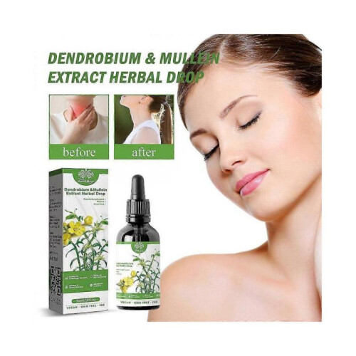 2pcs Dendrobium & Mullein Extract - Powerful Lung Cleanse & Respiratory Herbal Drops 2