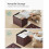 Foldable Ottoman - Fabric - Chestnut Brown - Cube Storage Design 4