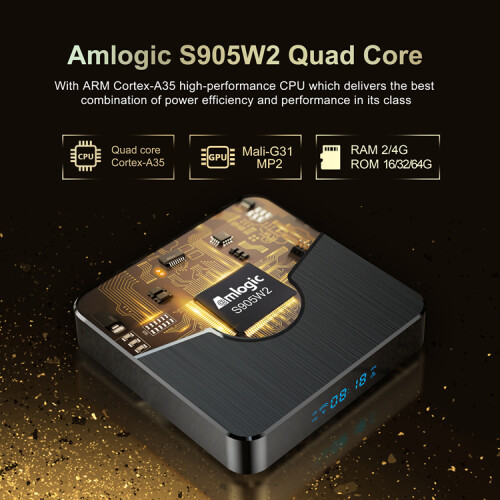 Αποκωδικοποιητής Smart TV 4K RNCYN Android 11 Τετραπύρηνος CortexA35 2