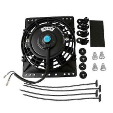 6 Inch Slim 650CFM Radiator Cooling Fans Universal Slim Pull Push 12V 80W Direct Replacement Electr