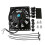 6 Inch Slim 650CFM Radiator Cooling Fans Universal Slim Pull Push 12V 80W Direct Replacement Electr 1