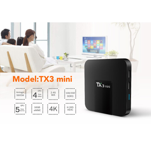 Android 4K TV Box RNCYN Streaming 4K Android 9 Τετραπύρηνος WiFi 2.4G/5G RAM 4 GB ROM 1