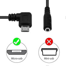 Micro USB to 3.5mm Jack Audio Adapter Cable