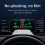 HeadUp Display Αυτοκινήτου RNCYN T3 OBD2 GPS HUD Οθόνη LCD 5 ιντσών Bluetooth 3