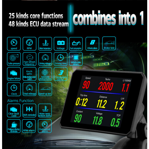 HeadUp Display Αυτοκινήτου RNCYN Μοντέλο P16 Οθόνη 3,2 ιντσών 2