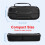 Shockproof Carrying Case for  PS5  Portal Portable Protective Storage Bag with Accessory Compartments 10