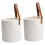 2pcs Wall Mounted Baskets Wicker Storage Baskets Cotton Fabric Hanging for Flower Home Decor 6
