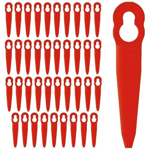40Pcs Replacement Plastic Blades Accessories for  Polycut 2-2 FSA 45 Lawnmower Trimmer Grass Cutter