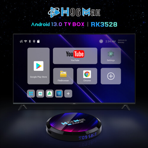 Αποκωδικοποιητής Android Smart TV RNCYN Android 13 WiFi 6 BT5.0 1