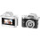 Retro  Keychain Camera Compact Thumb Pocket Digital Cam 1080P CCD Flash Magnetic Mount A:Black 2