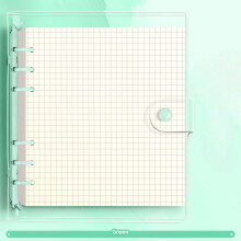 A5 A6-håls färgglatt PVC-omslag rund ringpärm med tryckknappsförslutning (semester, A6 mini-set)