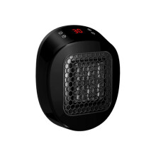 Riscaldatore Elettrico Portatile da 600 W con Termostato, Display LED, Telecomando, Riscaldatore In Ceramica per Ufficio, Camera da Letto, Casa, Spina