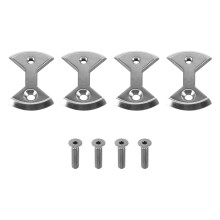 Cycling Pro Titanium Mtb Bike Pedale Della Bicicletta Piastra Tacchette per Speedplay Zero 4 Tacchetti 4 Bulloni Bicicletta Sostituzione Parti