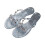 (36, Blue) Women's Studded Bow Jelly Flat Flip Flops 1