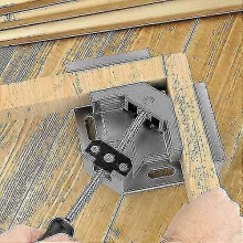 Right Angle Clamp, Single Handle 90 Aluminum Alloy Corner Clamp, Right Angle Clip Clamp Tool Woodworking Photo Frame Vise Holder with Adjustable Swin