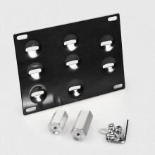 Plate Mount License Bracket Bumper Tow Hook For Mercedes C E S M Glk Gla Class