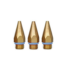 3 Punte per Pistola Colla A Caldo 7/16 Pollici Filettatura Ugelli In Rame per Fusione A Caldo Dimensioni Foro Pistola per Colla 0,05Pollici
