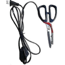 1pc Electric Heating Tailor Scissors Power Hot Shears Knife Heated Pen Working Indicator for Cloth Cutting Electric Heat Scissor hwy