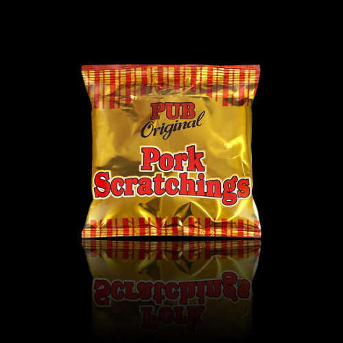 Pub Original  Salted Pork Scratchings  High Protein Snacks  Low Carb K 2