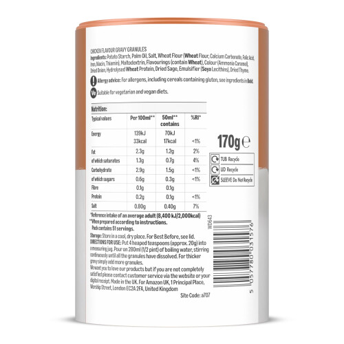 by Amazon Chicken Gravy Granules, 170g 1