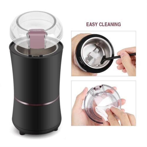 Electric Coffee Grinder - Bean and Spice Grinder - Black - 400W 1