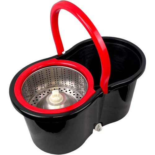 Spin Mop Bucket Set with Spin 360 Wringer and 2 Microfibre Mop Pad 2