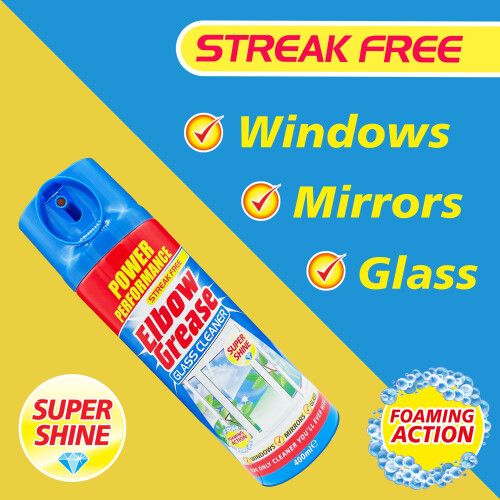 Elbow Grease Glass Cleaner Aerosol (400ml) 2