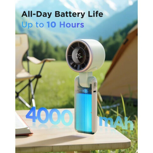Ventilateur portable - Modèle universel - Rechargeable - Sans fil - Compact 1