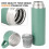 Μονωμένο μπουκάλι - NONELY - 500 ml - Ανοξείδωτο ατσάλι - Διπλό τοίχωμα - Με κύπελλο 2