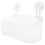 Suction Cup Type Wall Mounted Storage Holder Bathroom Shower Shelf Wall Container Size L 1
