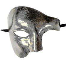 (gold) Masquerade Mask Vintage Phantom Of The Opera One Eyed Half Face Costume