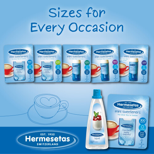 Hermesetas Mini Sweeteners 800 Tablets – Zero Calorie Sugar Free Table 2