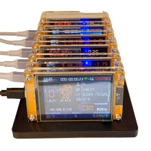 6X 1030KH/S NMMiner NerdMiner+6 Slots Stand Bitcoin Crypto Solo Miner 2.8 Inch Display Upgraded Harshrate Home BTC