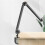 Scissor Shaped Foldable Microphone Stand with Cable Management Channel and Desktop Mounted Microphone Boom 6