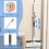 Multifunctional Lazy Mop with One Click Cloth Grip - Hands-Free Flat 5