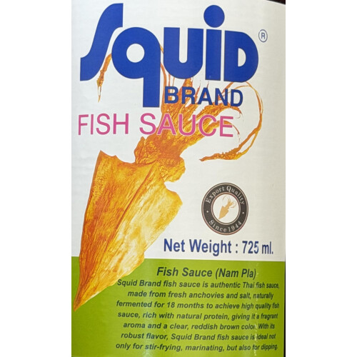 725ml Pack Squid Brand Fish Sauce 725ml 1