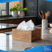 Farla Medical Healthcare Facial Tissues, Pack of 40 Tissue Boxes - 2-Ply, 100 Sheets Soft White Tissue Paper - Versatile for Home, Office, Schools &