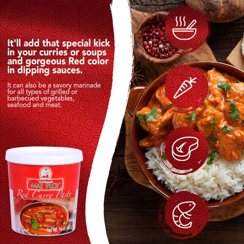 Mae Ploy Red Curry Paste 400g 2