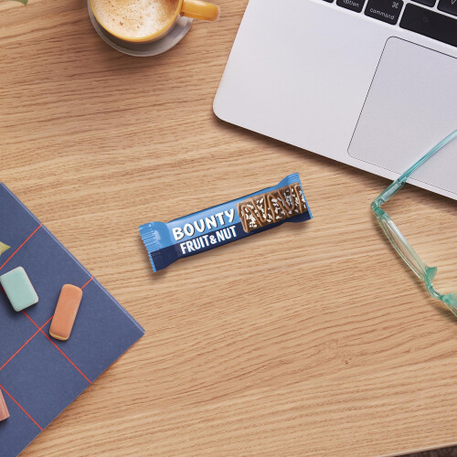 Bounty Fruit  Nut Milk Chocolate Snack Bars Multipack 4 Bars x 32g 2