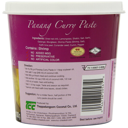 Mae Ploy Panang Curry Paste 1kg - Bulk Authentic Thai Seasoning 1