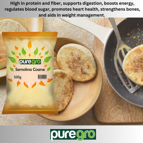 Puregro Semolina Coarse | Premium Quality | Semolina Coarse | 100% 1
