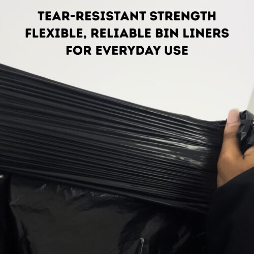 200 Recycled & Recyclable Black Bin Bags 2