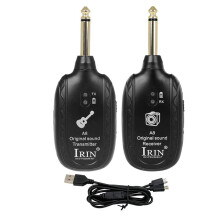 IRIN A8 UHF Electric Guitar Wireless System Transmitter Receiver Set Low Latency Built-in Rechargeable for Guitar Bass