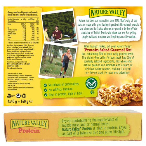 Nature Valley Nature Valley Protein Salted Caramel Nut Cereal Bars, 40 2
