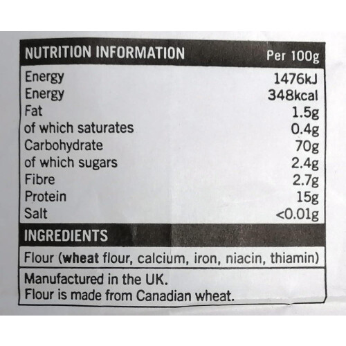 Marriage’s Millers Very Strong 100% Canadian White Bread Flour – 2