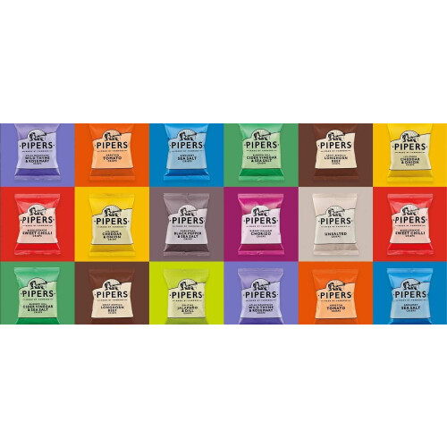 Pipers Crisps Mixed Variety Snack Box 24 x 40g Assorted Flavours 2