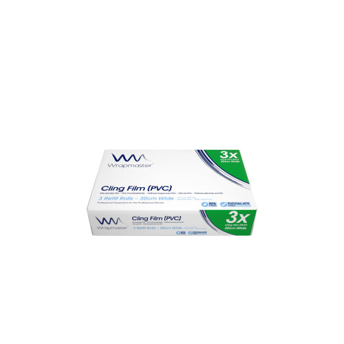 Wrapmaster WRAPMASTER 3000 CLING FILM REFILLS - 3 ROLLS, 12" Wide x 1000ft 2