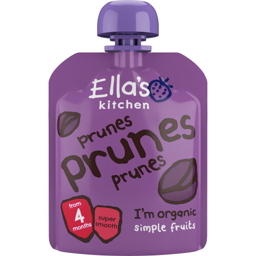 Ella's Kitchen First Taste Prunes 4+ Months, Pack of 7, 1